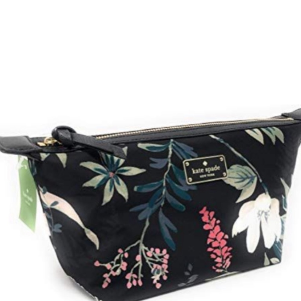 NWT kate spade Wilson Road Botanical Cosmetic Bag - Picture 5 of 7